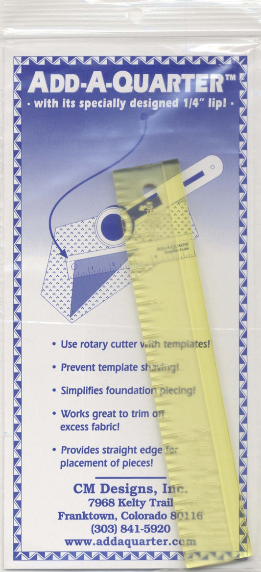 Add-A-Quarter 1" x 6" Ruler
