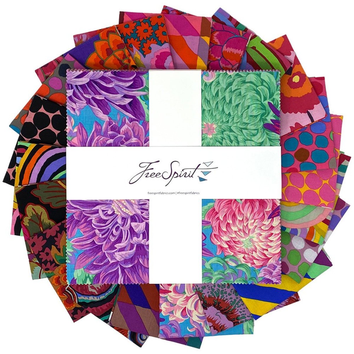 Kaffe Fassett Collective 2022 Mars 10 Inch Charm Square Set, Pre-Cuts