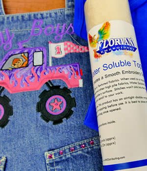 Water Soluble Topping 10" x 25y, Floriani