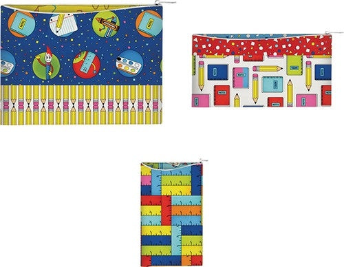 It's Elementary Zipper Pouches, Kit