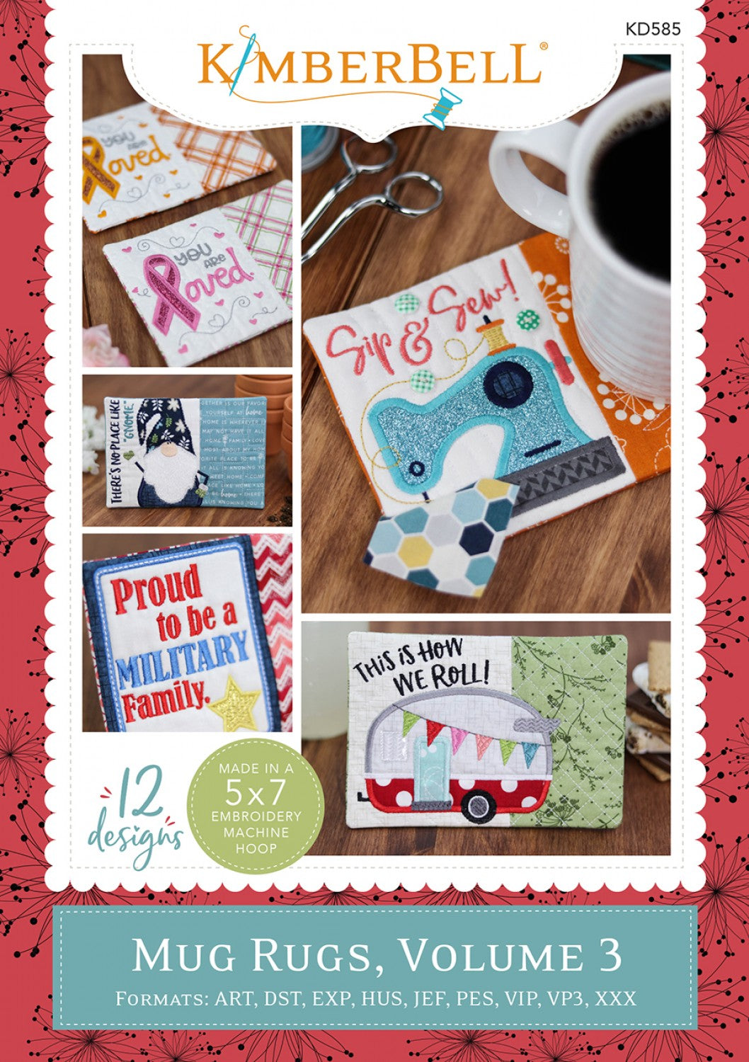 Kimberbell Mug Rugs, Embroidery CD, Vol 3