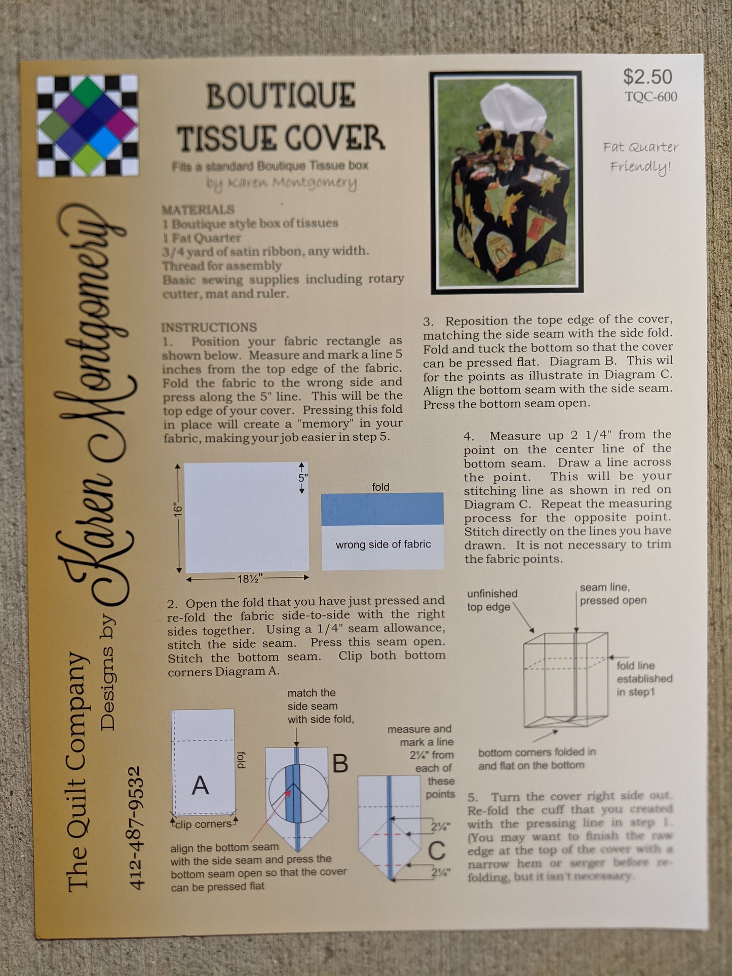 Summer Fun Bundle Boutique Tissue Cover Pattern