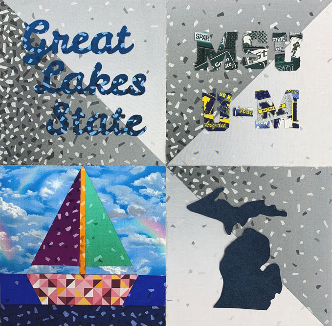 SOLD OUT 2021 Quilter's Trek Michigan Blocks, Appliqué